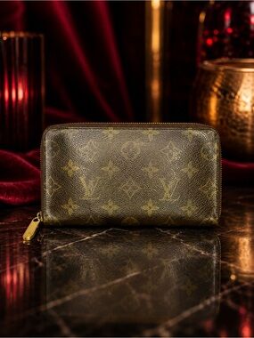 Louis Vuitton Monogram Large Travel Wallet | LV Passport Wallet | Vintage